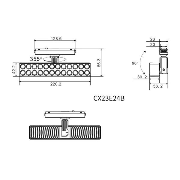 LED Magnetic Track Light