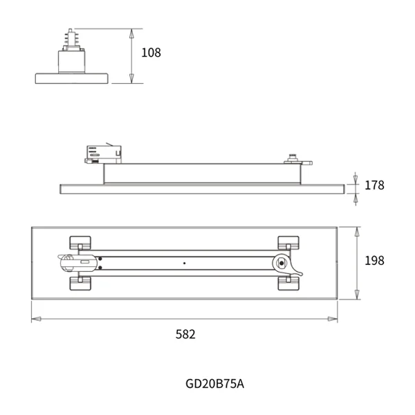 Adjustable Wattage Track Panel Lighting