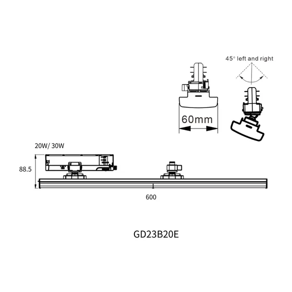 Track Mounted Luminaires