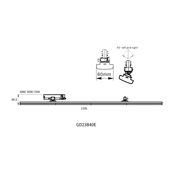 Track Mounted Luminaires
