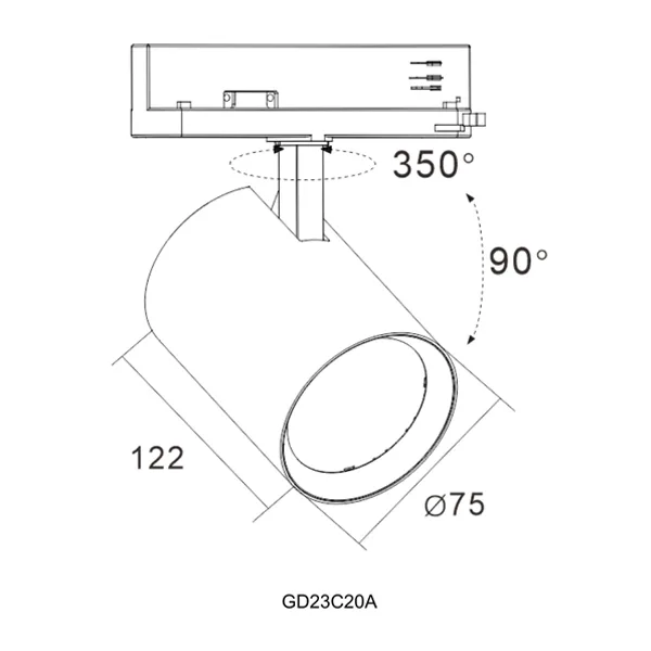 Suspended Track Lighting