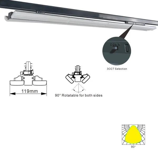 LED Track Panel Light