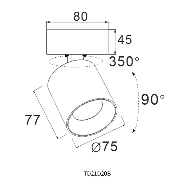 Surface Mounted LED Spotlight
