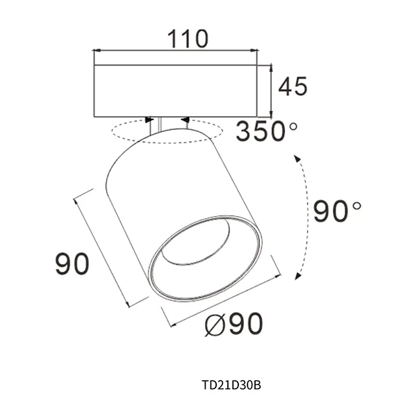 Surface Mounted LED Spotlight
